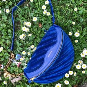 BALENCIAGA Limited Edition Velvet Souvenir Bag💙